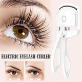 Heated Eyelash Curler Electric Temperature Control Mini Eyelash Curler Electric Portable Charging - WOMONA.COM