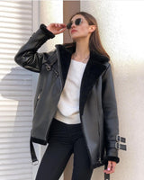 Fashion Long Sleeve Solid Color Coat For Women - WOMONA.COM