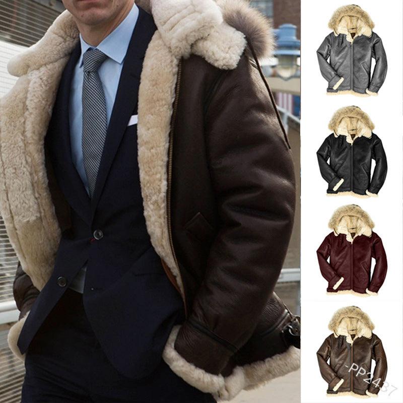 Fur Integrated Padded Jacket New Coat Men - WOMONA.COM