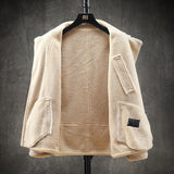 Lamb Wool Plus Velvet Padded Jacket - WOMONA.COM