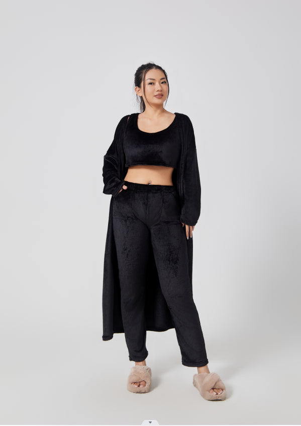 Women's Three-Piece Knit Lounge Set – product view 11 | WOMONA