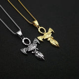 Cross Necklace Stainless Steel Pendant Necklace - WOMONA.COM