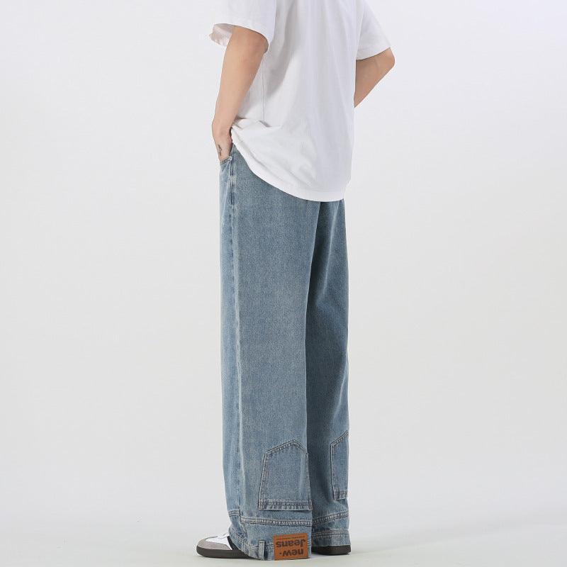 Fashion Brand Design Straight Inside-out Wear Pants - WOMONA.COM