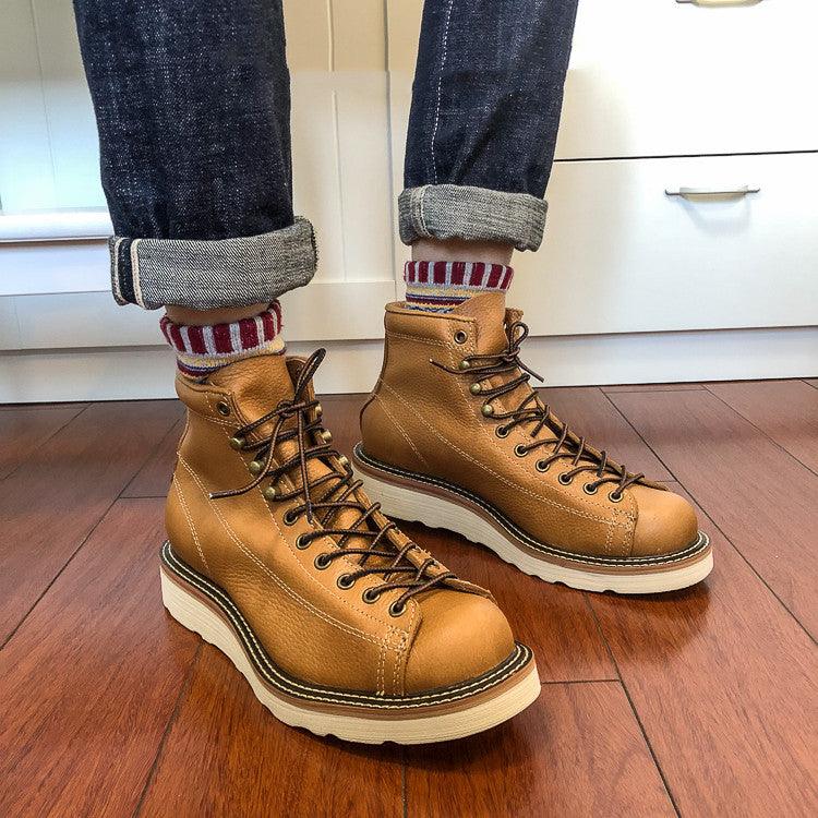 Face Round Head Men And Women Couple Tooling Boots - WOMONA.COM