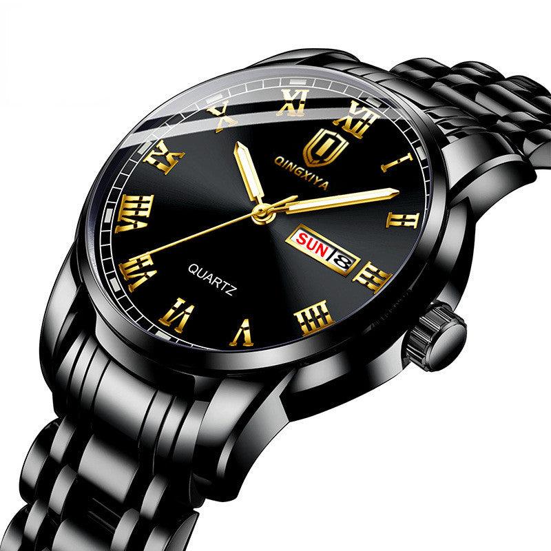 Korean Style Trendy Quartz Men's Waterproof Watch - WOMONA.COM
