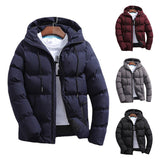 New Men's Pure Cotton Padded Jacket Hooded Coat - WOMONA.COM