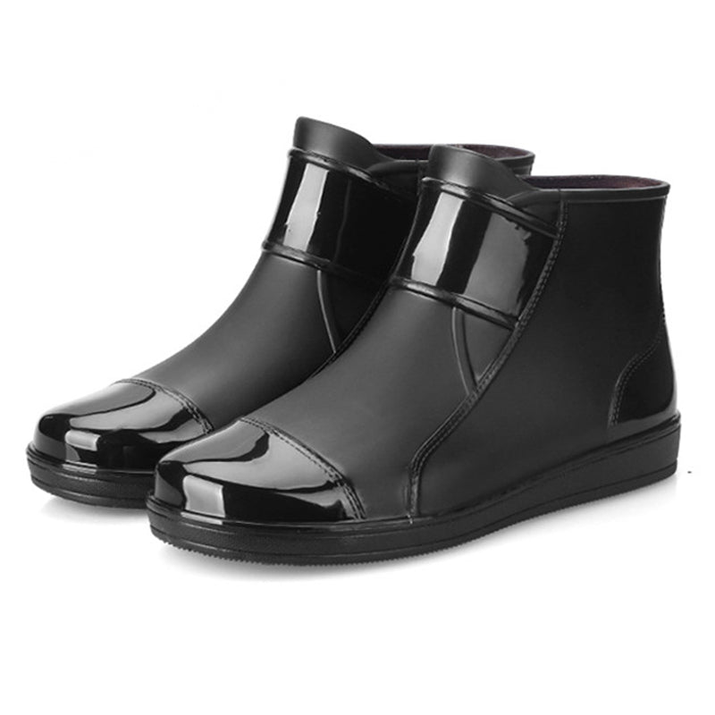 Men Short Tube Labor Protection Rain Boots - WOMONA.COM