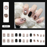 Love Nails White Short Finished Products Free Of Engraving And Grinding - WOMONA.COM