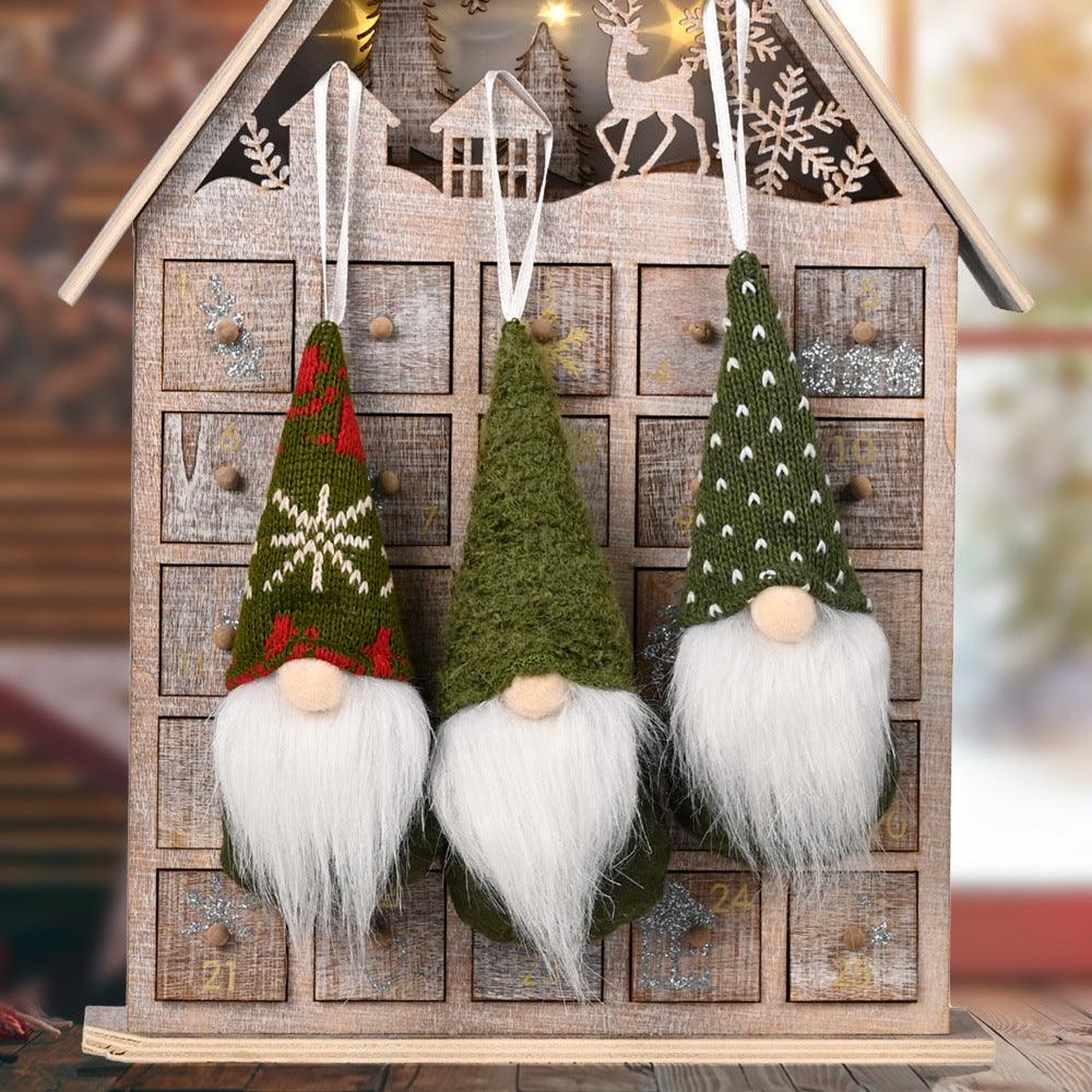 Christmas Decorations Knitted Small Pendant - WOMONA.COM