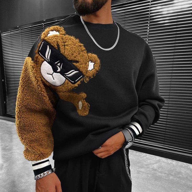 Men's Sweater Digital Printing Casual - WOMONA.COM