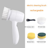 Electric Cleaning Brush 4 In 1 Spinning Scrubber Handheld Electric Cordless