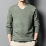 Men's Autumn Bottoming Shirt Inner Knitted Sweater - WOMONA.COM