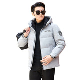 Men's New White Duck Hooded Down Jacket - WOMONA.COM