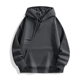 Heavy-duty Pure Cotton Hoodie With Plush Shoulder Loose Jacket