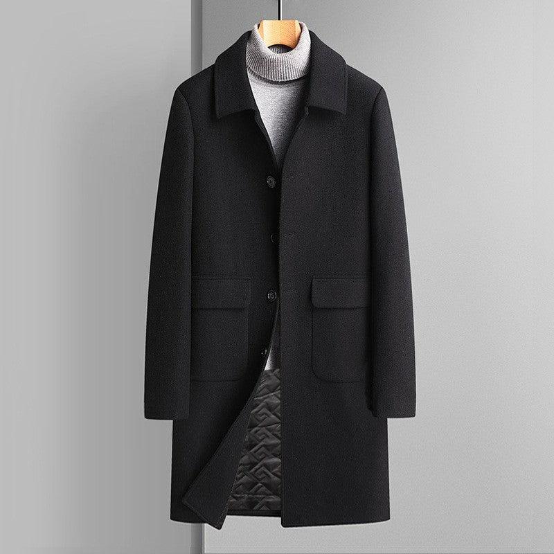 Wool Korean Style Casual Winter Thickened Velvet Woolen Coat - WOMONA.COM