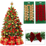 Christmas Tree Ornaments Christmas Decoration Bow - WOMONA.COM
