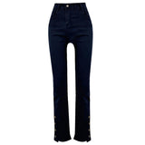 High Waist Slimming Retro Jeans For Women - WOMONA.COM