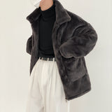 Men's Winter Thickened Vintage Velvet Warm Jacket - WOMONA.COM