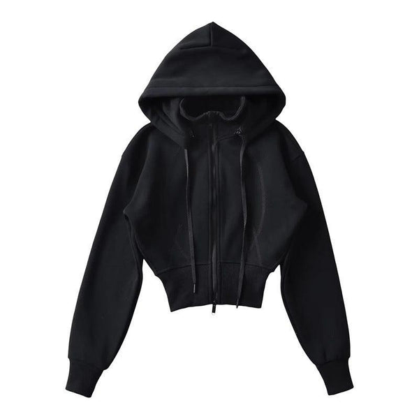 Detachable Hooded Zipper Sweatshirt