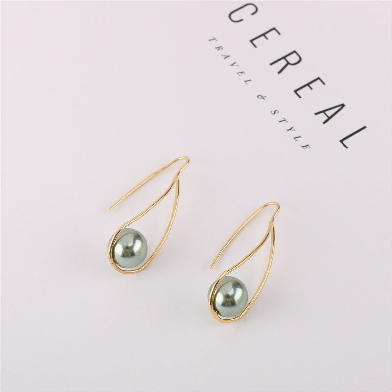 Korean Personalized Pearl Earrings - WOMONA.COM