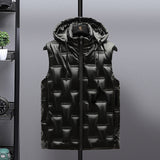 Men's Glossy Down Cotton Thermal Vest - WOMONA.COM