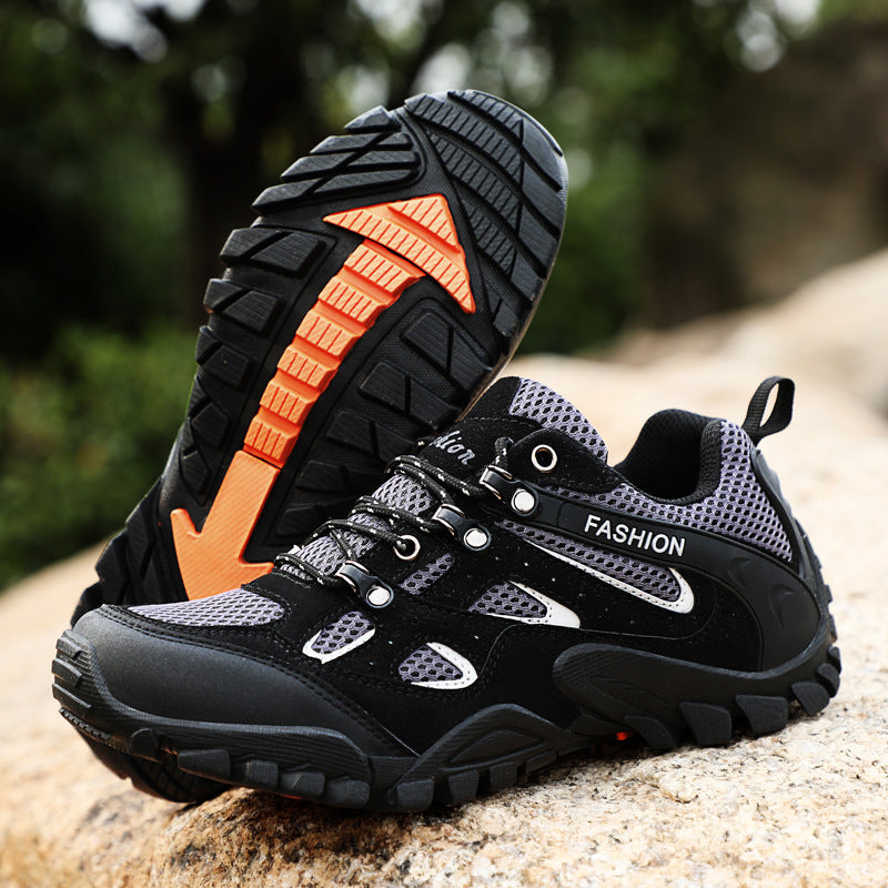 Outdoor Hiking Boots Men Summer Breathable Trekking Shoes - WOMONA.COM