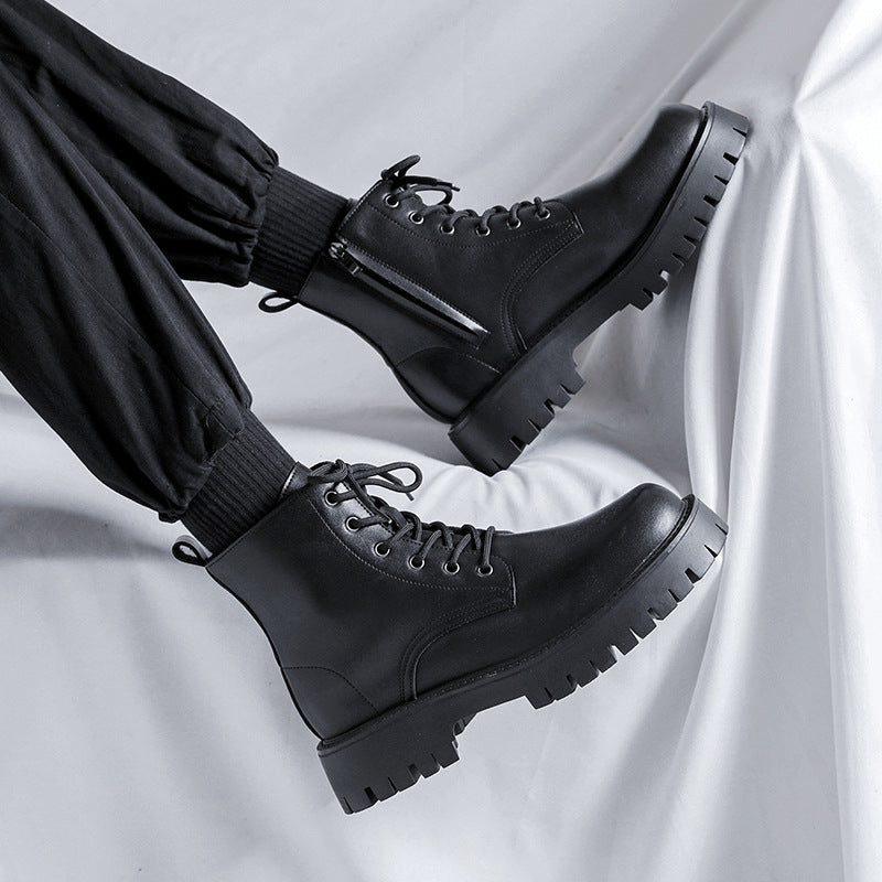 Men's Leather New High-top Boots