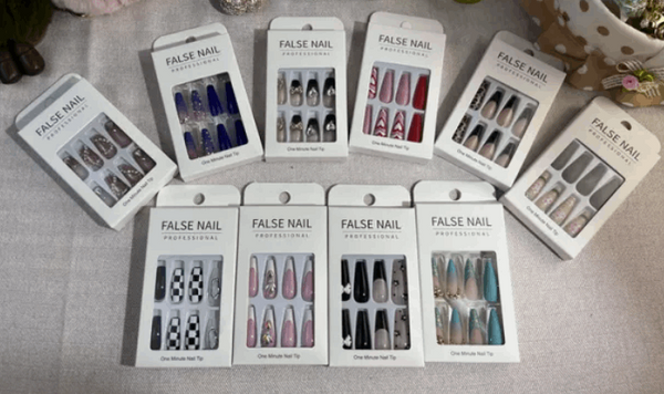 8Sets Of Long Nails 24pcs Nails - WOMONA.COM