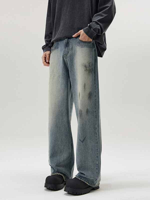 American-style Distressed Fashion Brand Jeans Men - WOMONA.COM