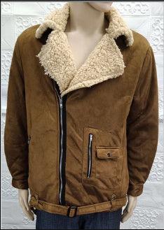 Men's Fashion One-piece Thickened Furry Jacket - WOMONA.COM
