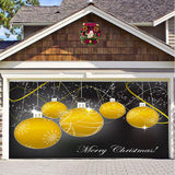 Christmas Background Hanging Cloth Garage Door Patch Holiday Party