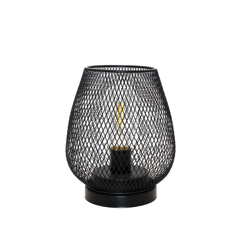 Industrial Style Birdcage Decorative Table Lamp Iron Crafts home decor - WOMONA.COM