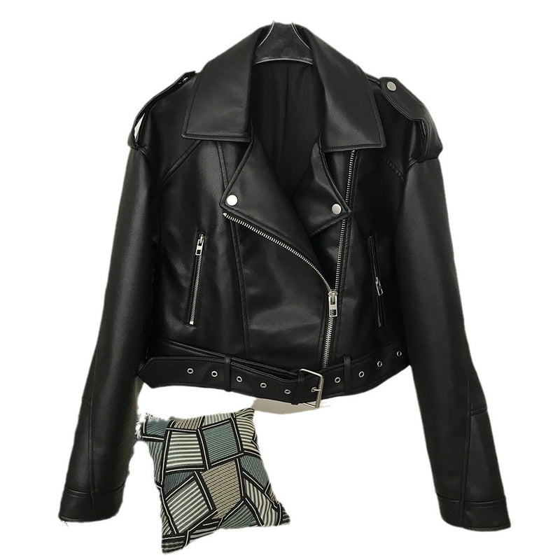 American Style Jacket Leather Coat - WOMONA.COM