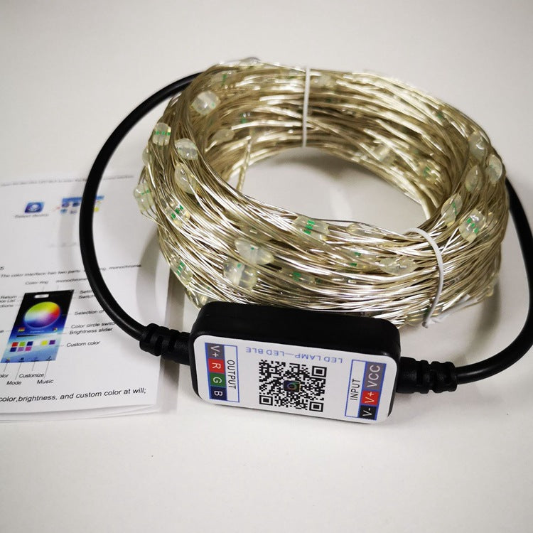 APP Light String Mobile Phone Bluetooth USB Copper Wire Music - WOMONA.COM