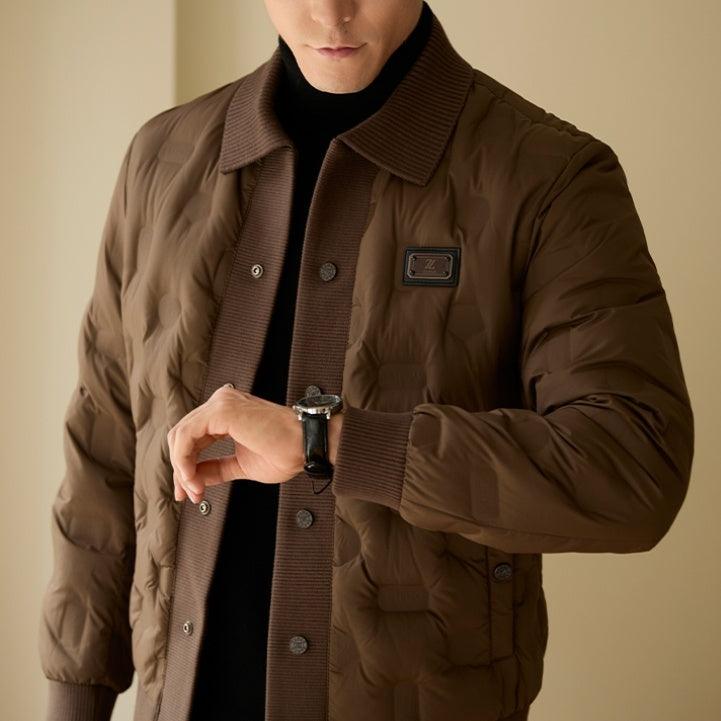 Men's Casual Fashion Thickened Warm Short Coat - WOMONA.COM