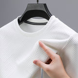 Spring And Autumn New Men's Round Neck Base Inner Wear Outer Wear Top