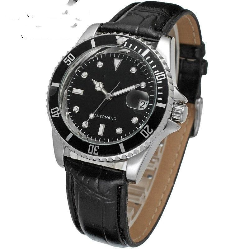 Men's Fashion Casual Belt Automatic Mechanical Watch - WOMONA.COM