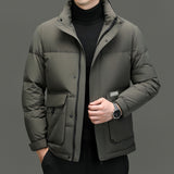 High Sense Stand-up Collar Down Jacket Men's Winter - WOMONA.COM