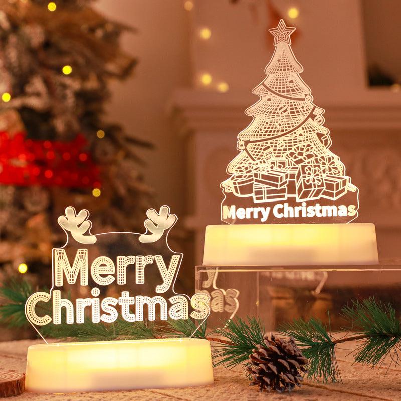 3D Acrylic Christmas LED Night Lamp