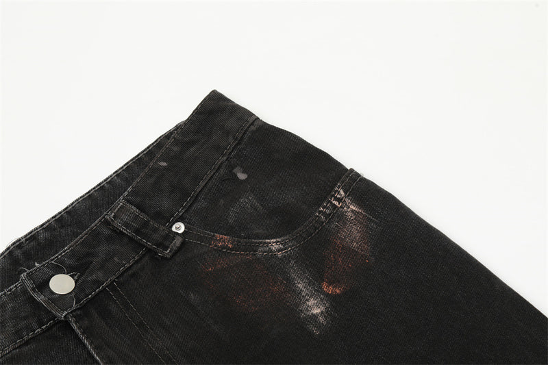 Fashion Splash-ink Painting Jeans For Men