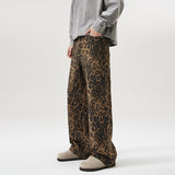 American Vintage Leopard Print Jeans For Men - WOMONA.COM