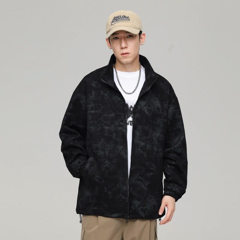 Hong Kong Style Trendy Jacquard Techniques Jacket Men - WOMONA.COM