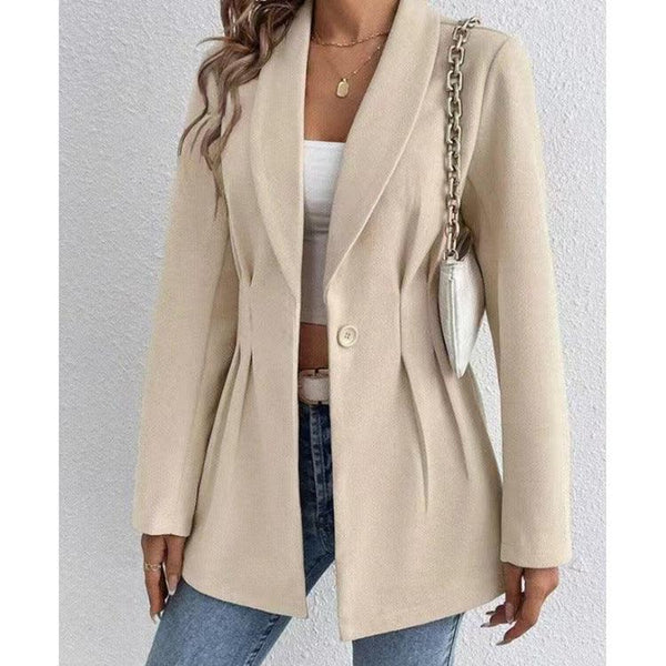 Long Sleeve Slim Fit Woolen Women's Coat