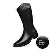 Men's Pointed Toe Business High-top Leather Boots