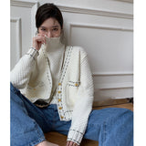 Hepburn Style Small Fragrance Sweater Cardigan - WOMONA.COM