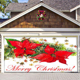 Christmas Background Hanging Cloth Garage Door Patch Holiday Party