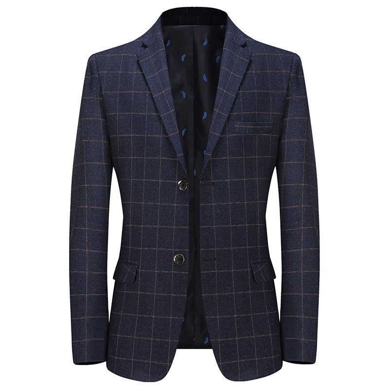 New Leisure Suits For Men Coat Plaid Fashion - WOMONA.COM