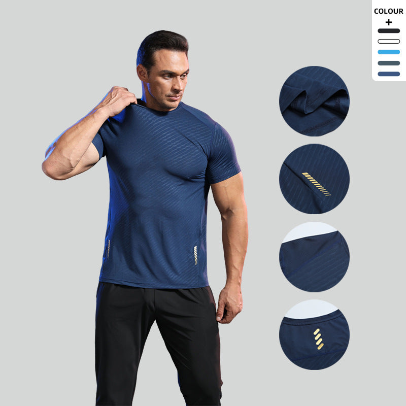 Camiseta deportiva transpirable de secado rápido para hombre