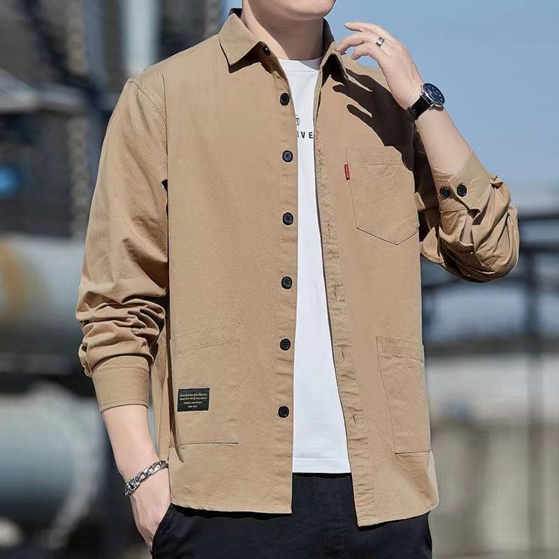 Spring And Autumn Jacket Shirt Men's Tops - WOMONA.COM