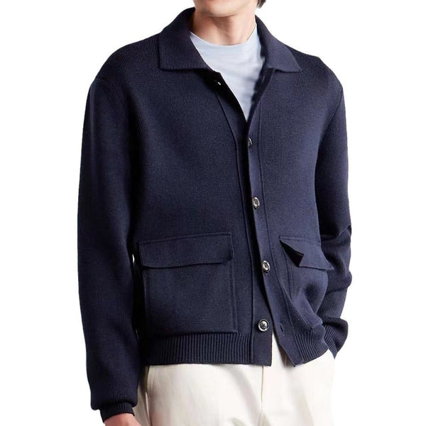 Men's Patch Pocket Woolen Jacket